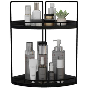 Dorhors 2-tier bathroom organizer showing compact countertop storage and easy access