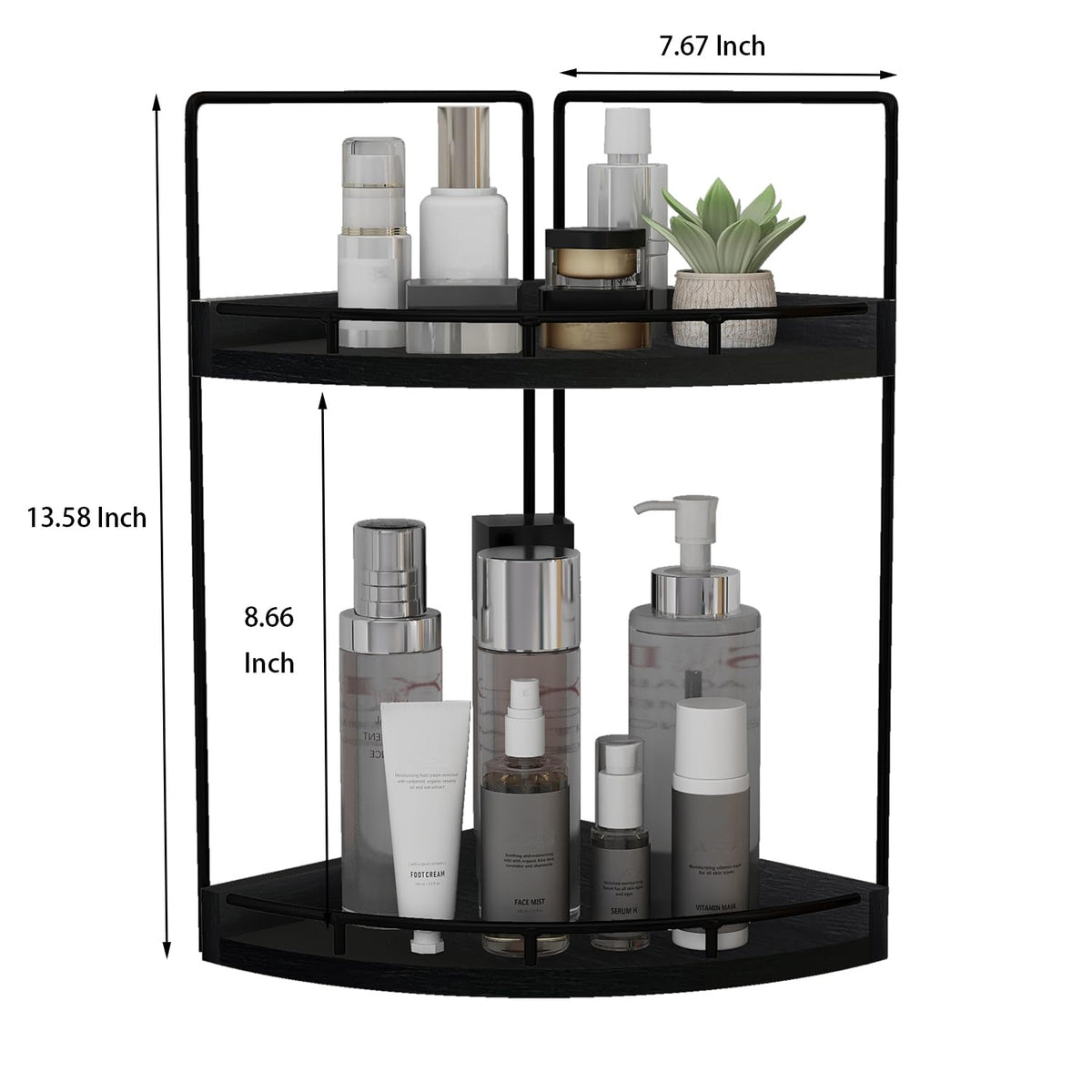 Dorhors dimensions 7.67 by 7.67 by 13.58 inches fit compact spaces