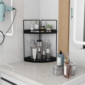 Dorhors wood countertop storage versatile for bathroom and kitchen spaces