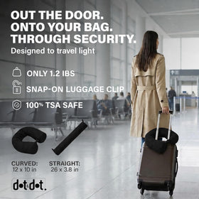 Dot&Dot breathable cover keeps the pillow fresh between travels.