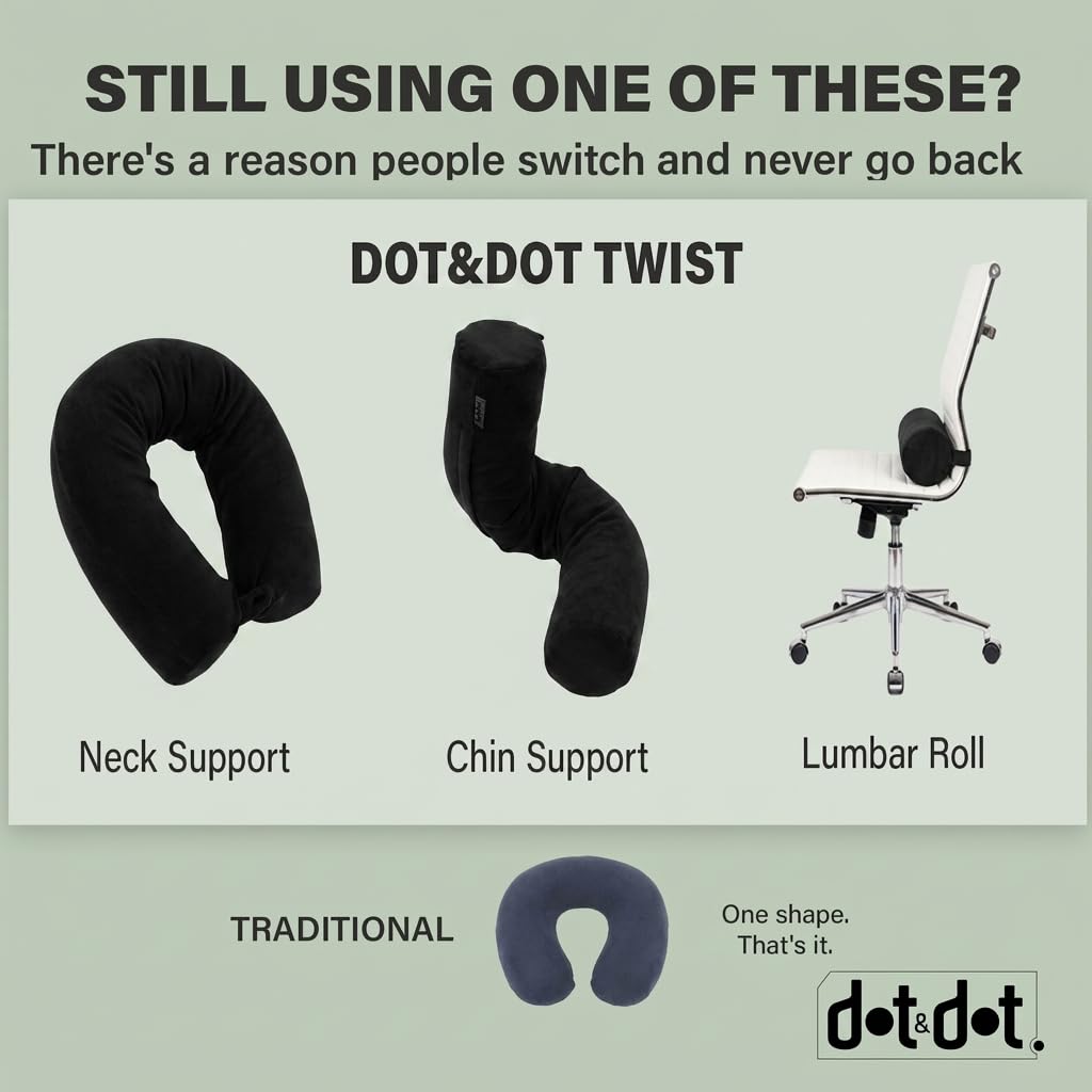Dot&Dot lightweight travel accessory fits inside a bag for on-the-go comfort.