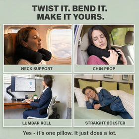 Dot&Dot memory foam closeup reveals plush texture and breathable cover for long flights.