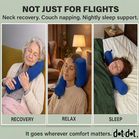 Dot&Dot Twist memory foam cushions head during long flights