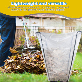 DOUBFIVSY 30-45-gallon capacity with clips keeps bags secure.