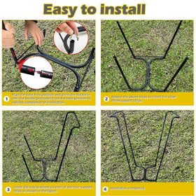 DOUBFIVSY cross-base stability ensures steady performance on uneven ground.