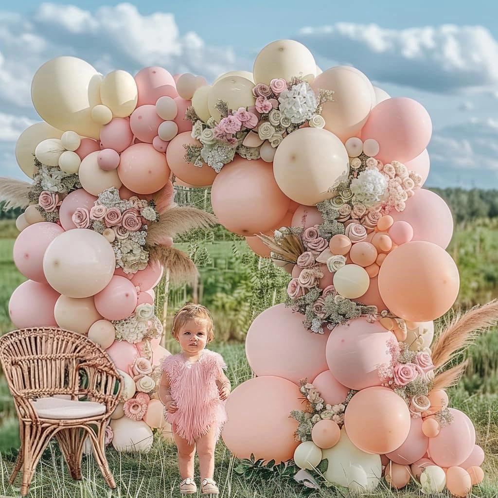 Double Layer Balloon pastel color palette for sophisticated event coordination