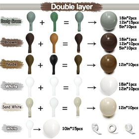 Double Layer Balloon white sand balloons create soft contrast in neutral decor.