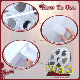 DoubleFill assembly kit with rods and patches enables stable, easy setup for party backdrops.