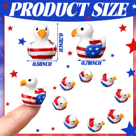 DoubleFill patriotic eagle duck figurine showcases crisp painting for keepsakes.