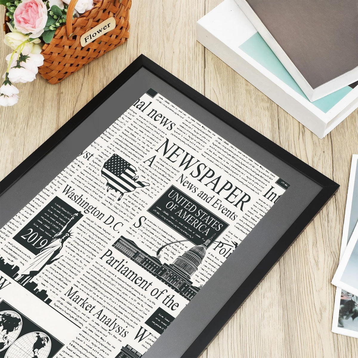 DoubleFill table-top display frame ideal for desks and shelves.