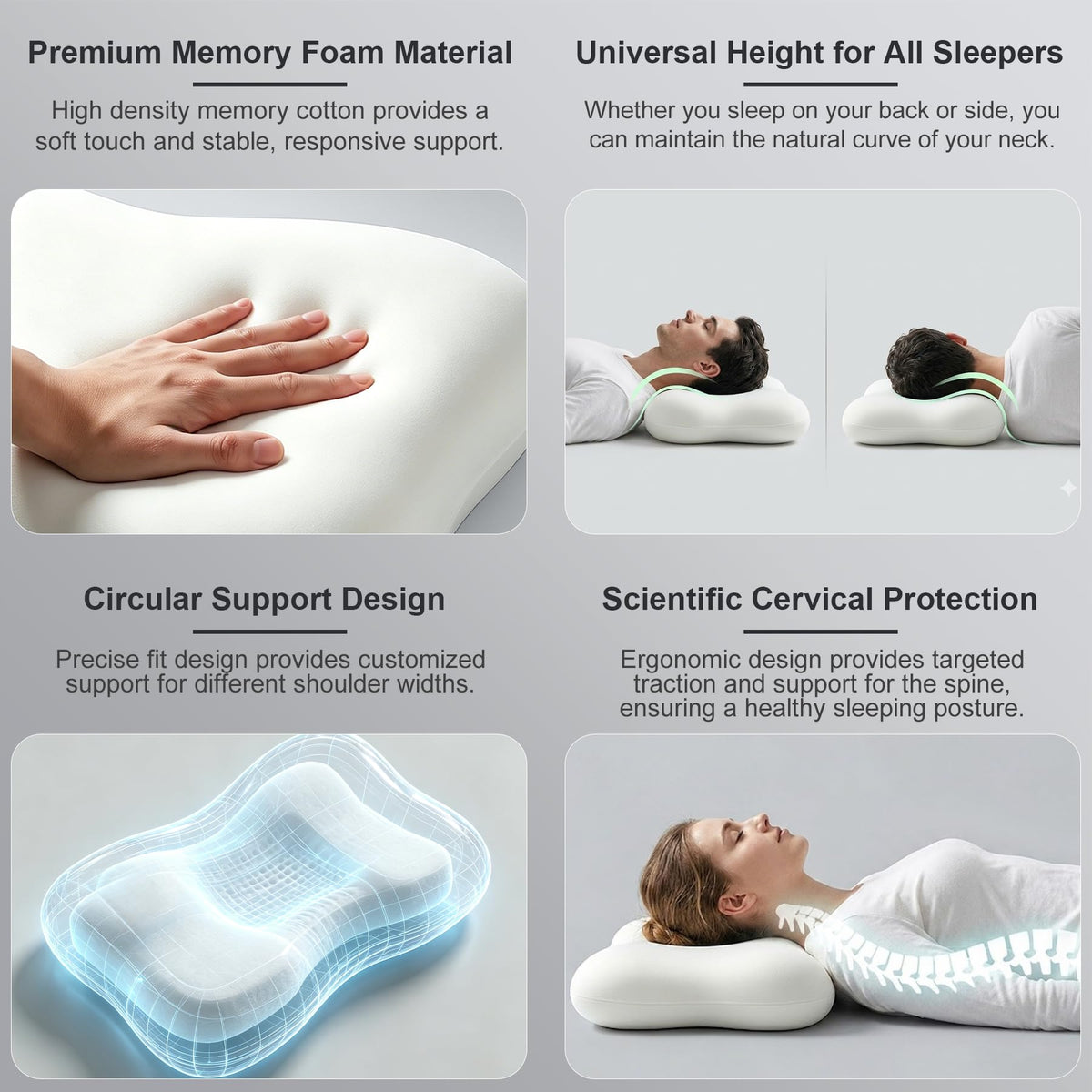 Doudou cooling odor-resistant pillowcase promotes breathable, fresh sleep.