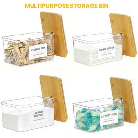 Dounozzi multi-purpose storage with scoops keeps essentials tidy.