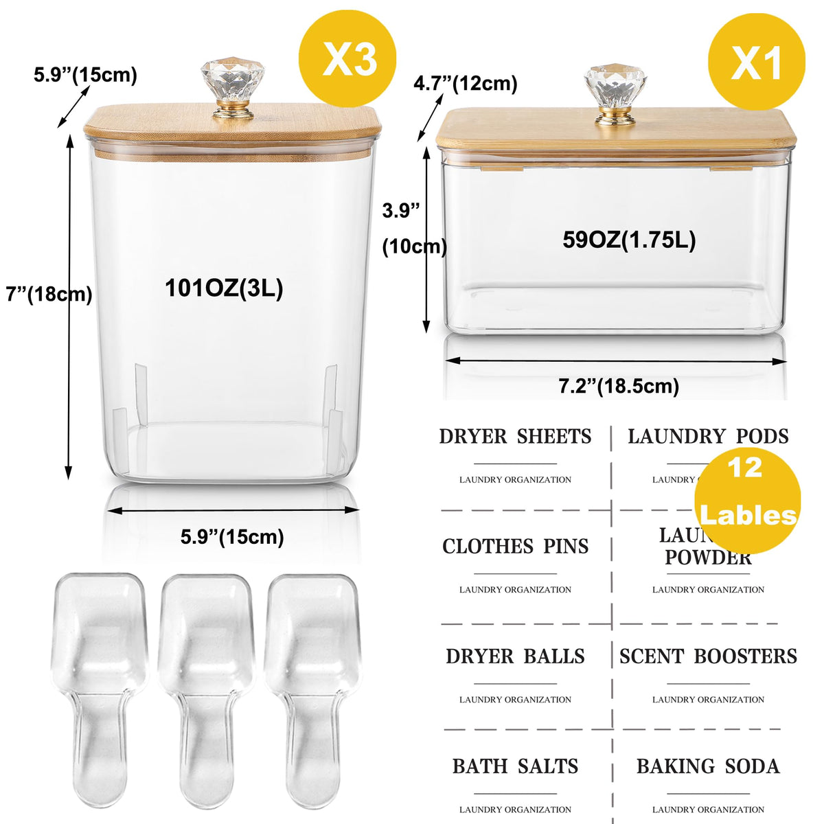 Dounozzi wide opening container allows smooth powder loading.