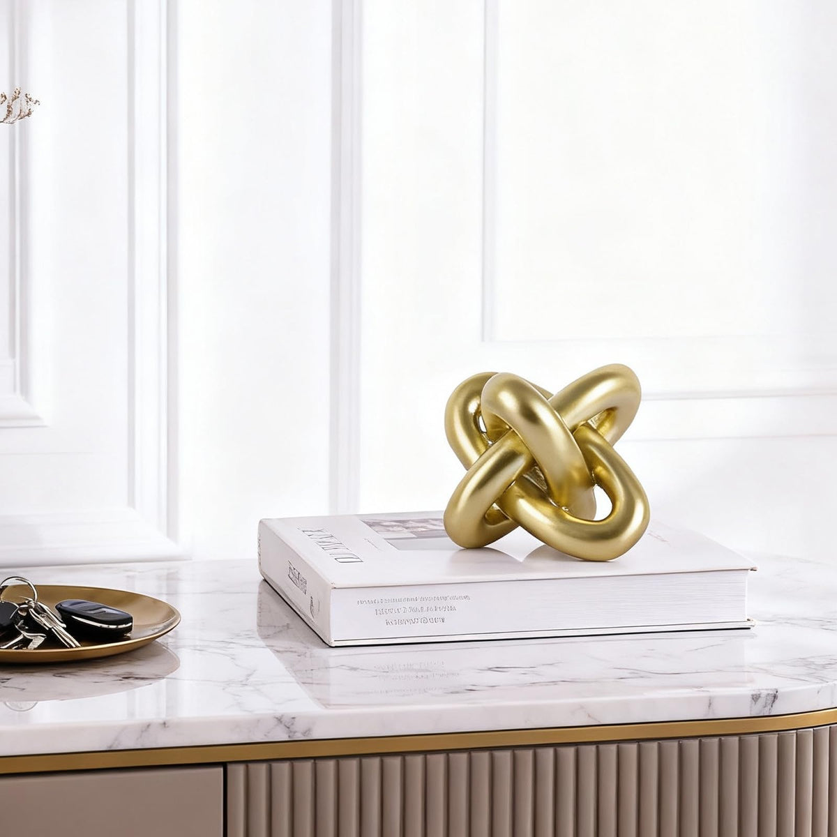 DOVDOV Photography Prop knot statue for creative shoots.