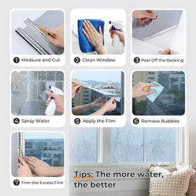 Dowell window privacy film modern sleek look enhances glass surfaces with reflective finish.