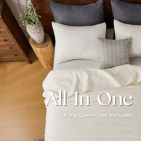 Down Home bedroom setup idea with quilt for cozy decor