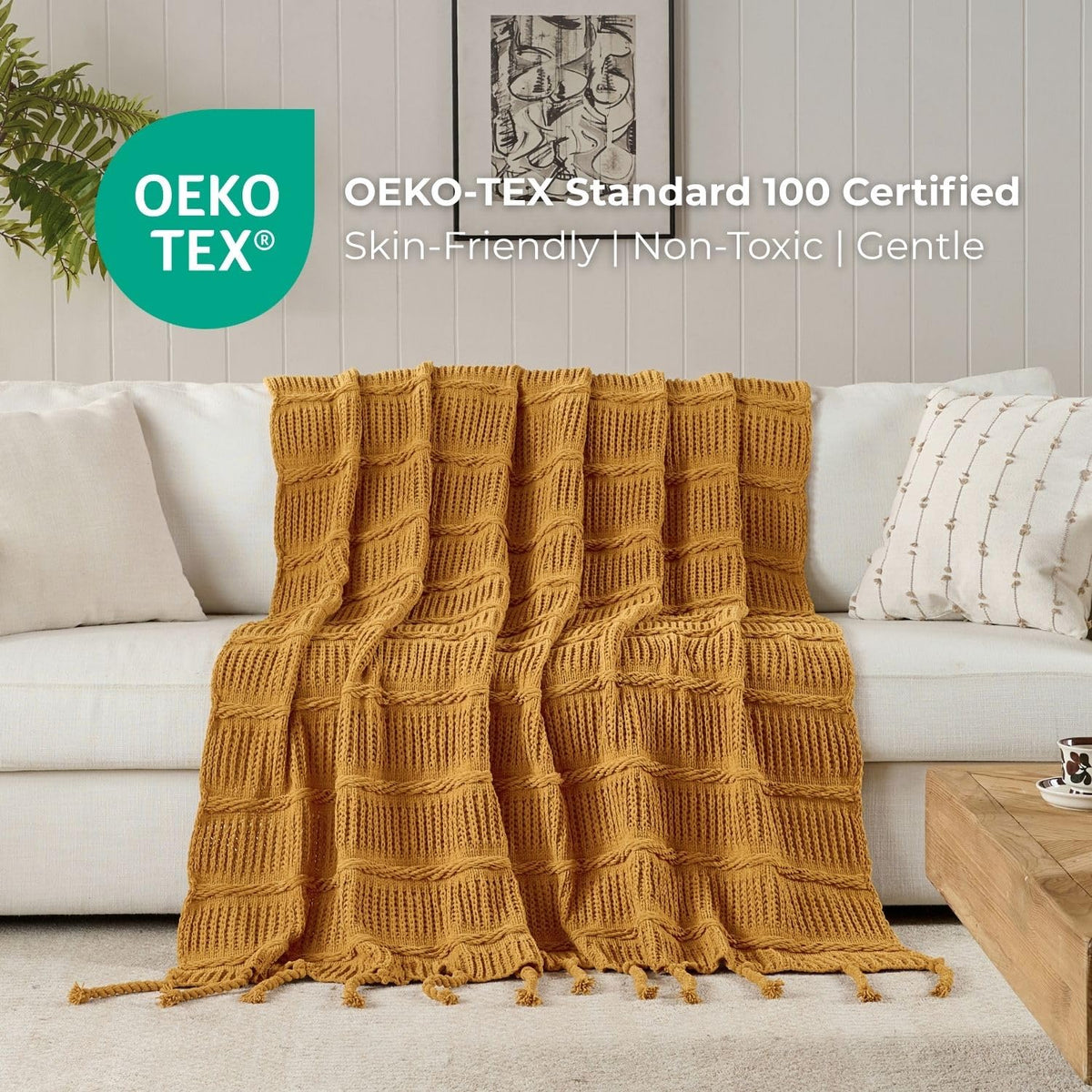 Down Home king size blanket covering a large bed with airy warmth