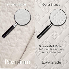 Down Home reversible brushed microfiber shell highlighting plush feel and durability