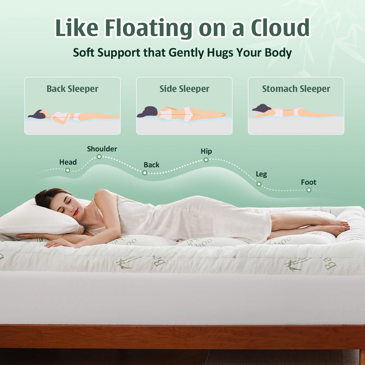 Downcool 3D air layer detail promoting airflow on warm nights