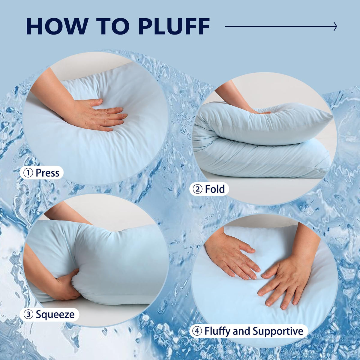 DOWNCOOL body pillow used for lounging and TV time.