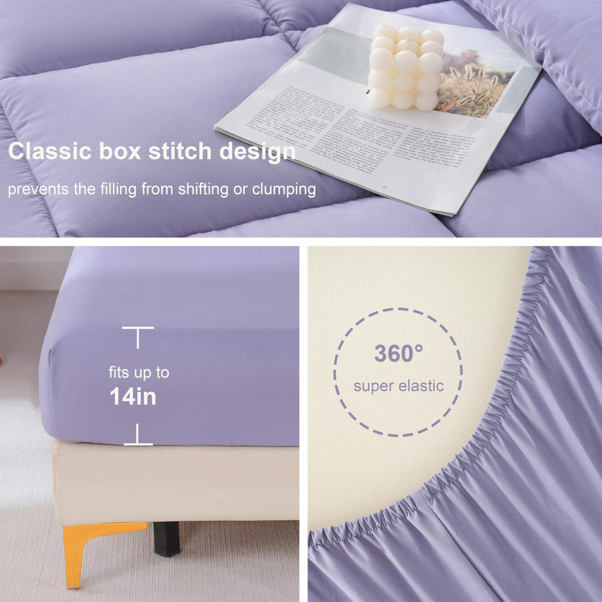 DOWNCOOL easy-care bedding is machine washable and quick-drying.