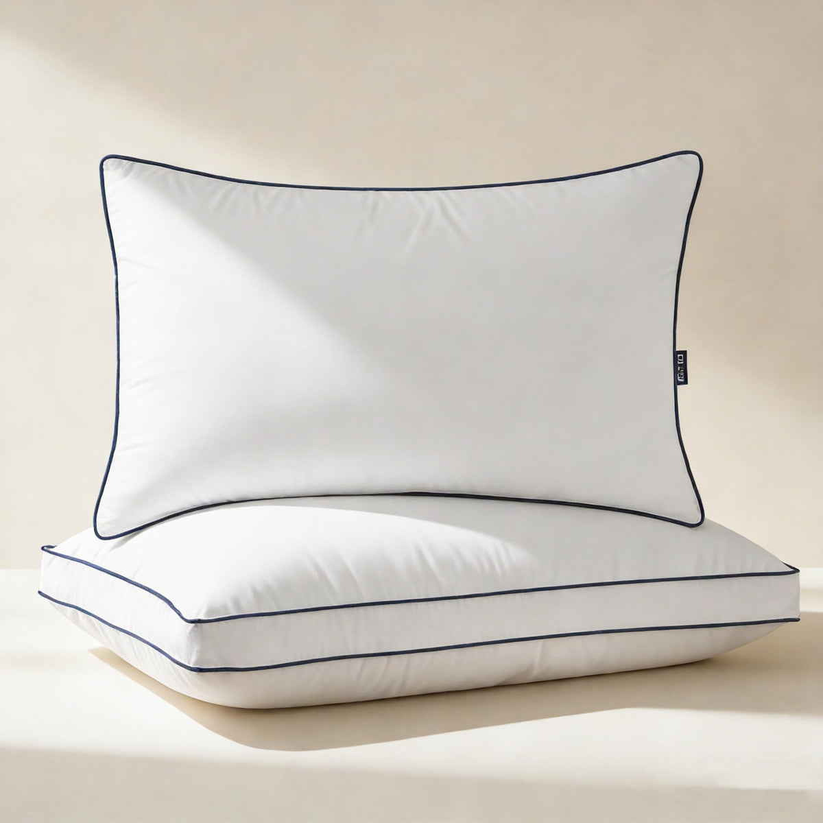 DOWNCOOL goose down pillow king size 2-pack: cloud-soft comfort with neck support