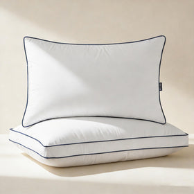 DOWNCOOL goose down pillow king size 2-pack: cloud-soft comfort with neck support