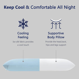DOWNCOOL microfiber filling supports neck, back, and shoulders.