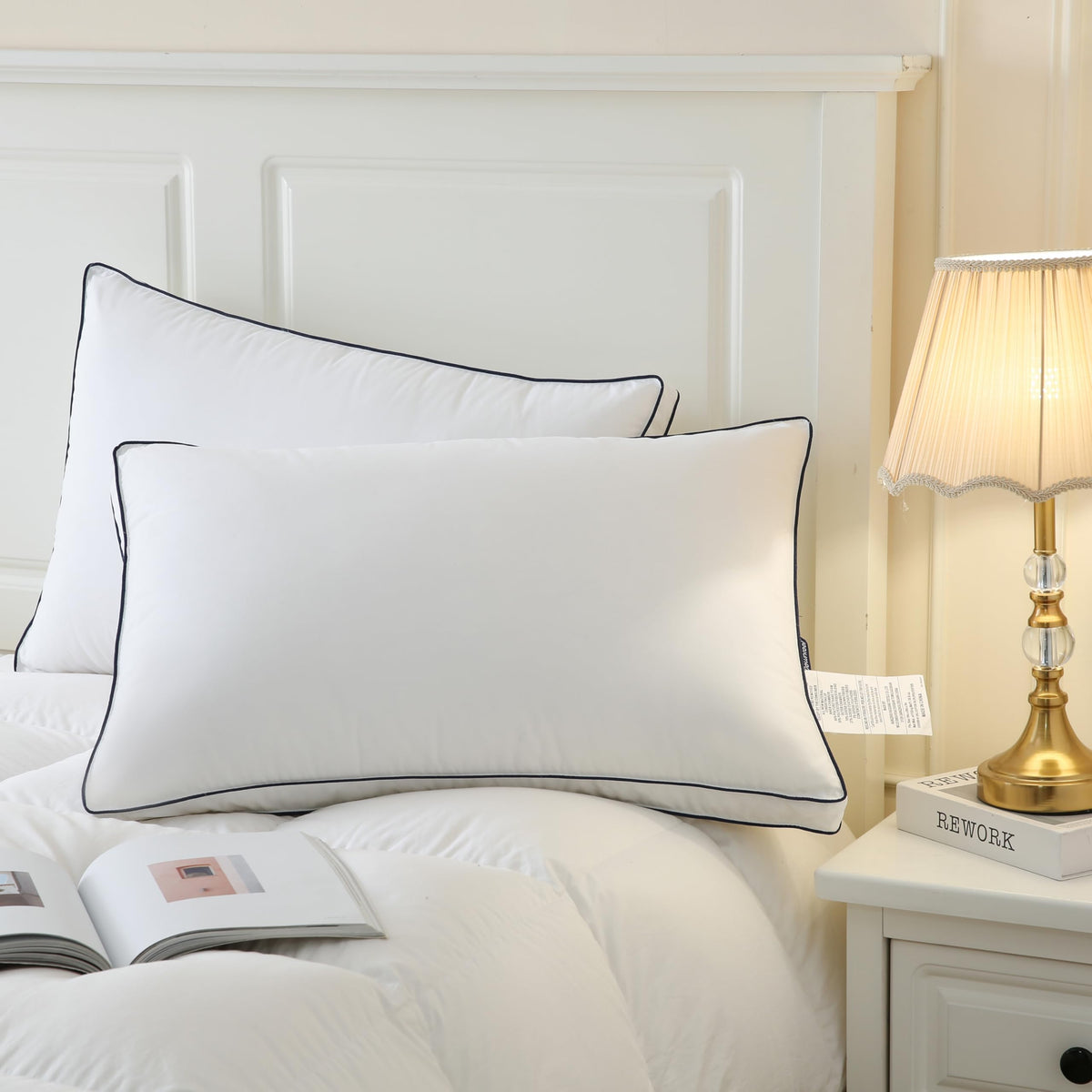 DOWNCOOL machine washable pillow keeps your sleep setup fresh