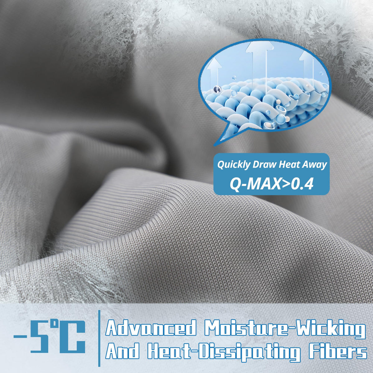 DOWNCOOL queen-size cooling comforter top view shows full-bed coverage.