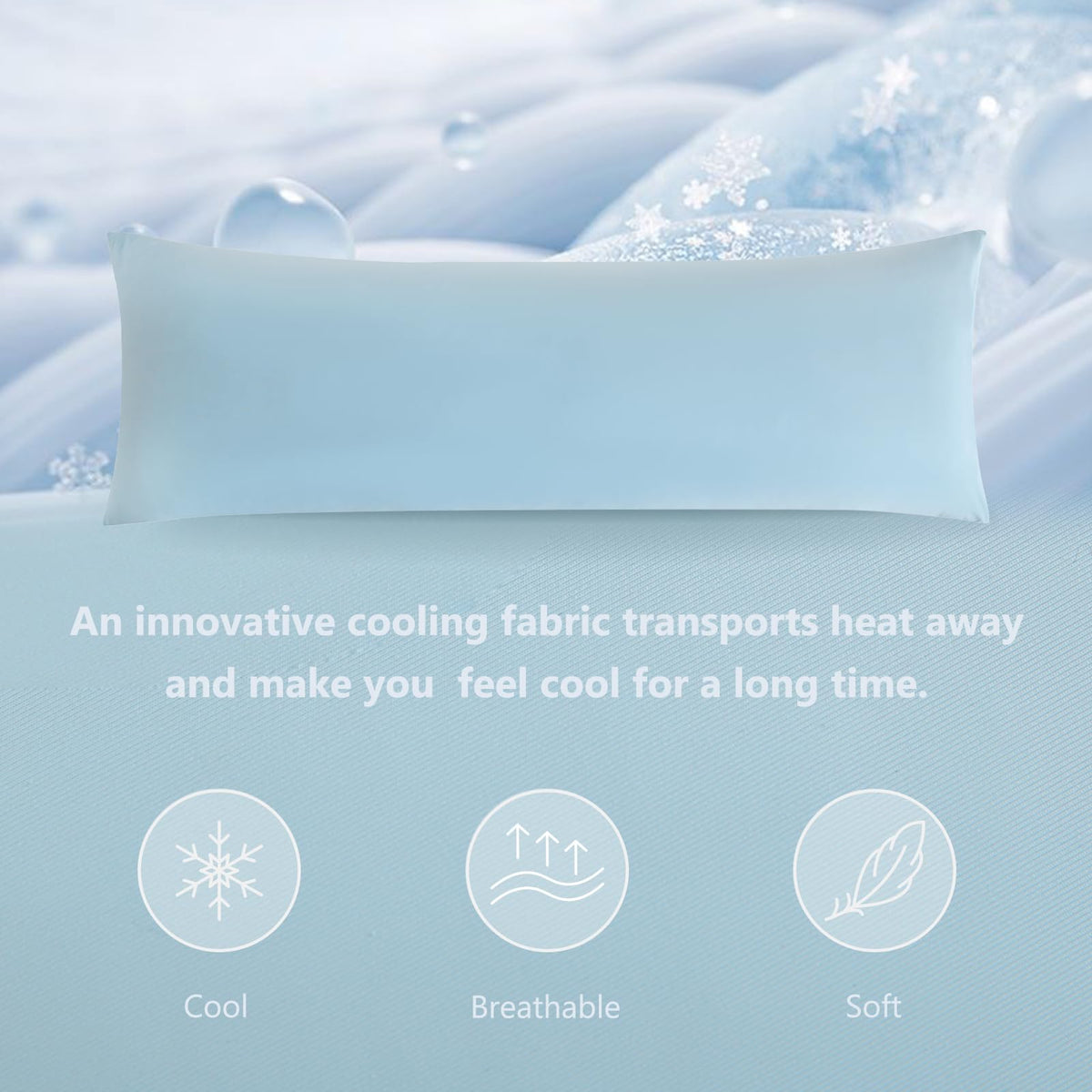DOWNCOOL pillow suitable for side sleepers and prenatal users.
