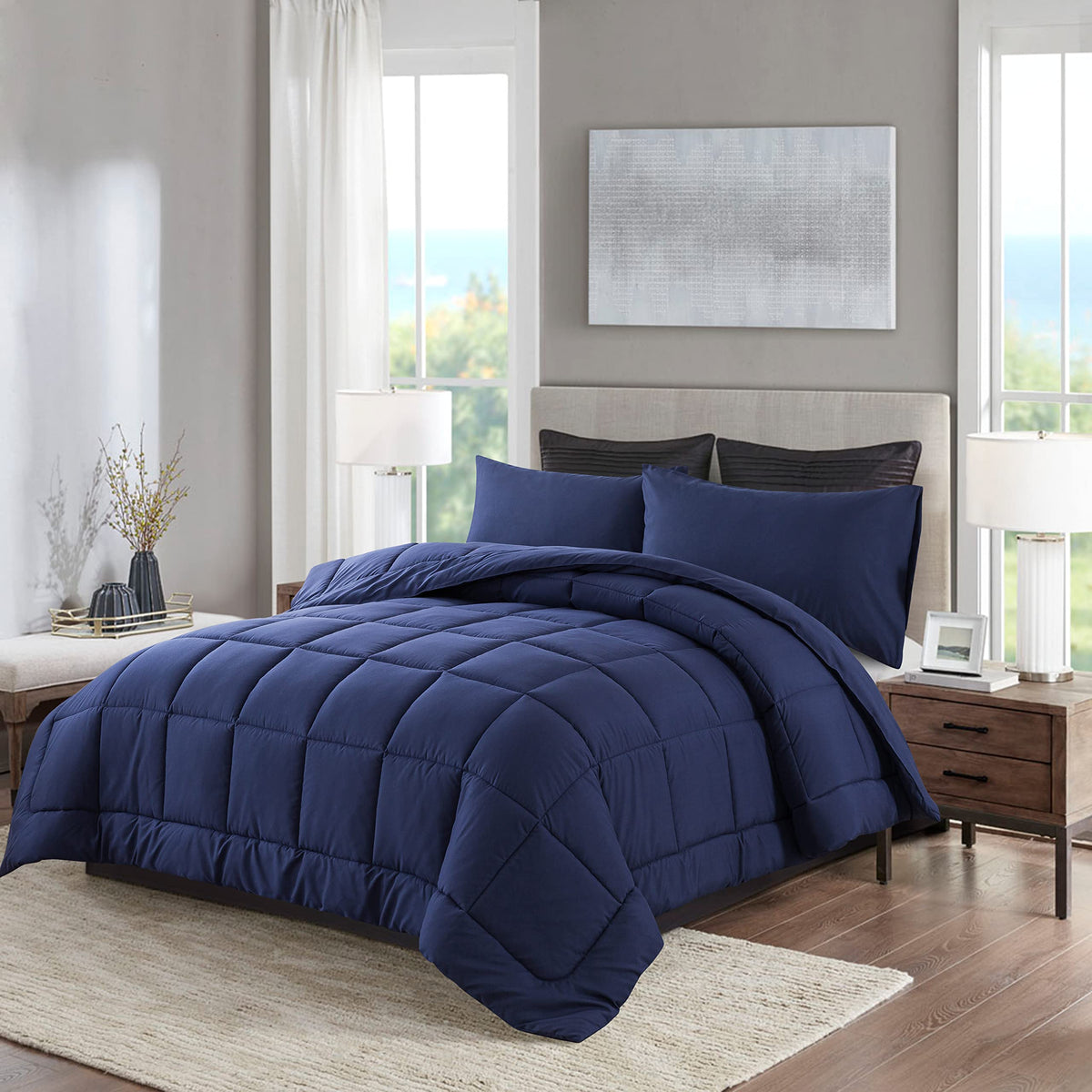DOWNCOOL twin comforter corner tabs secure insert for tidy bedding