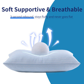 DOWNCOOL vacuum-packed packaging expands to full fluff after opening.