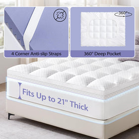 Downluxe 3M stain-resistant fabric makes quick wipe-ups easy and bed stays cleaner.