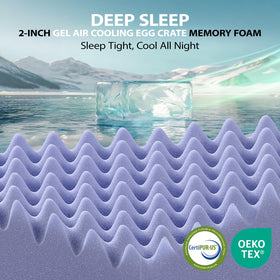 Downluxe anti-slip straps with deep-pocket design keep topper secure on most mattresses.