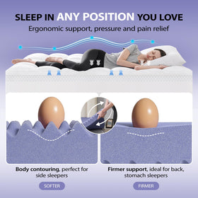 Downluxe queen topper pillow-top-soft layer adds cloud-like comfort and gentle pressure relief.