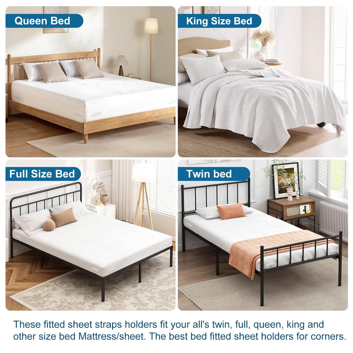 Downoop bed sheet lock preserves fabric quality and extends sheet life