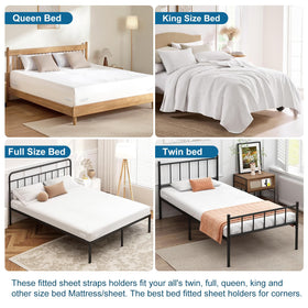 Downoop bed sheet lock preserves fabric quality and extends sheet life