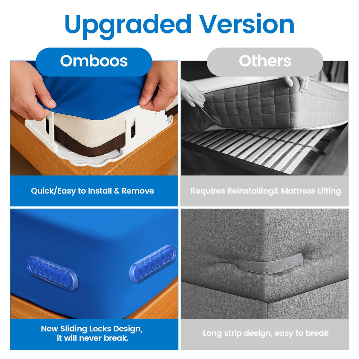 Downoop makes installation easy for seniors, no bed flipping required