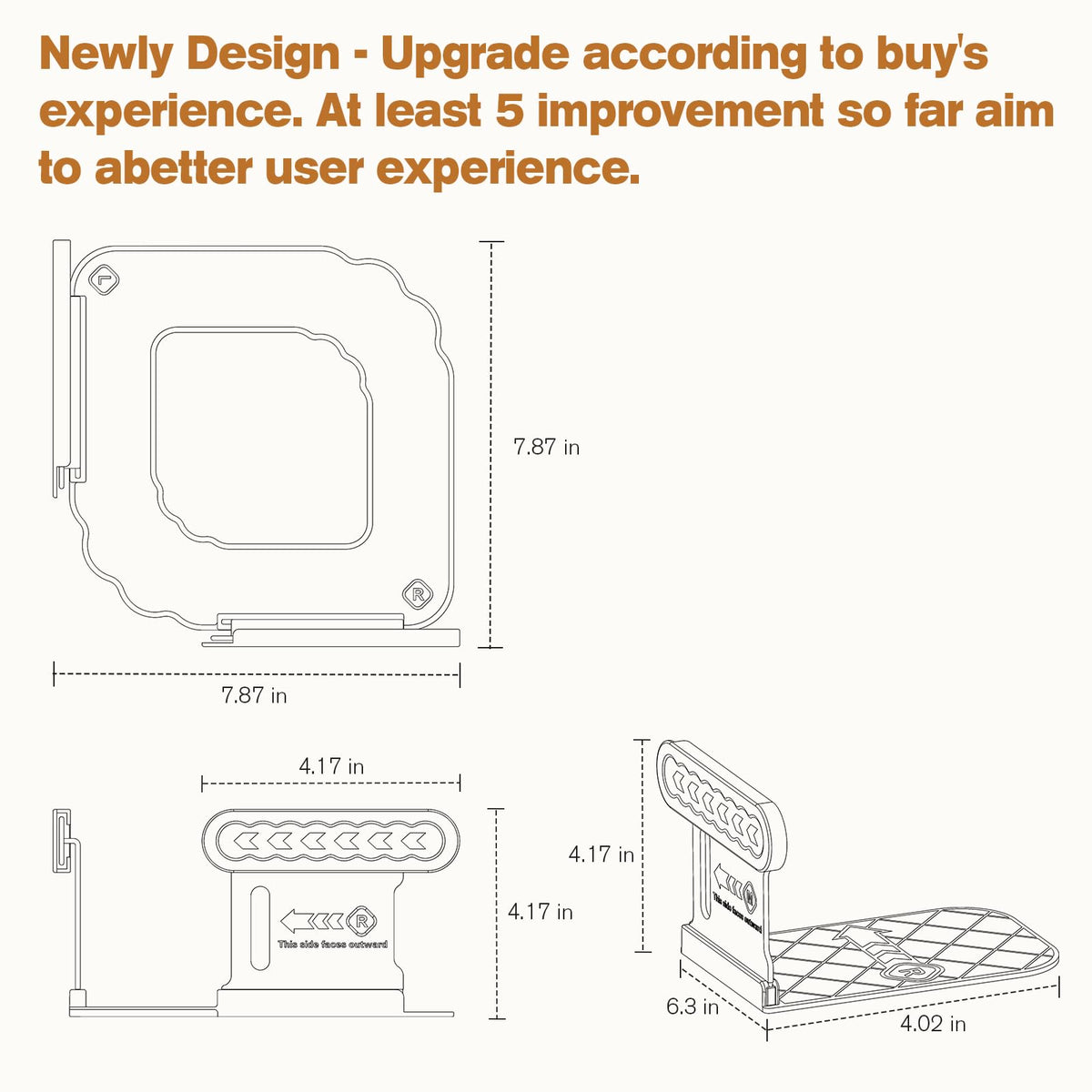 Closeup of Downoop no-clip upgrade design reduces sheet damage