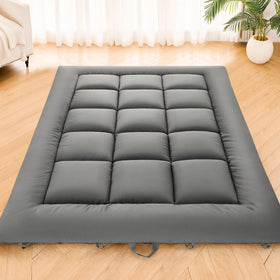 DOWNSTORIA Japanese floor mattress foldable futon for versatile living spaces.