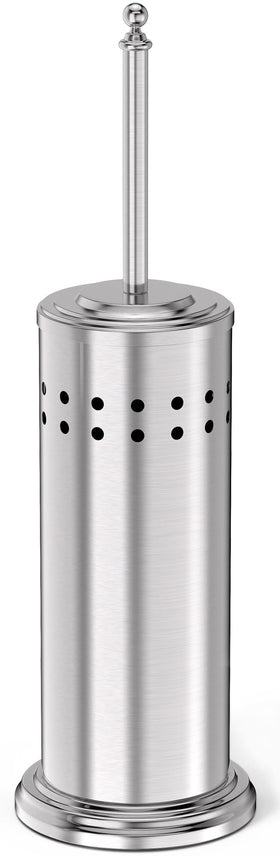 DOWRY anti-hand-off toilet plunger with holder demonstrates rust-resistant storage for tidy bathrooms.