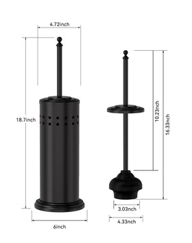 Elegant DOWRY toilet plunger design blends with bathroom décor.