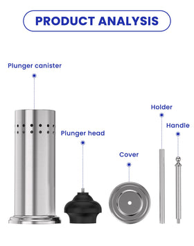 Dowry iron canister and holder offer durable support in busy bathrooms.