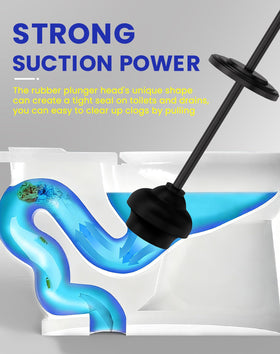 DOWRY plunger head creates a tight seal for drains.