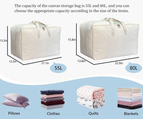 DoYiKe canvas storage bag with portable handles for easy carrying.
