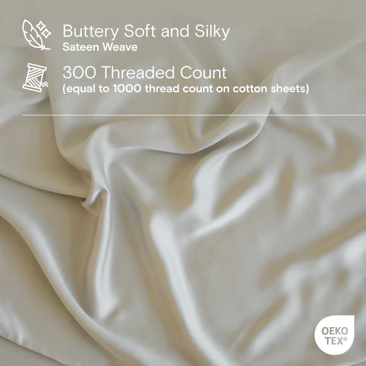 DOZ bamboo viscose satin-soft weave close-up for breathable comfort