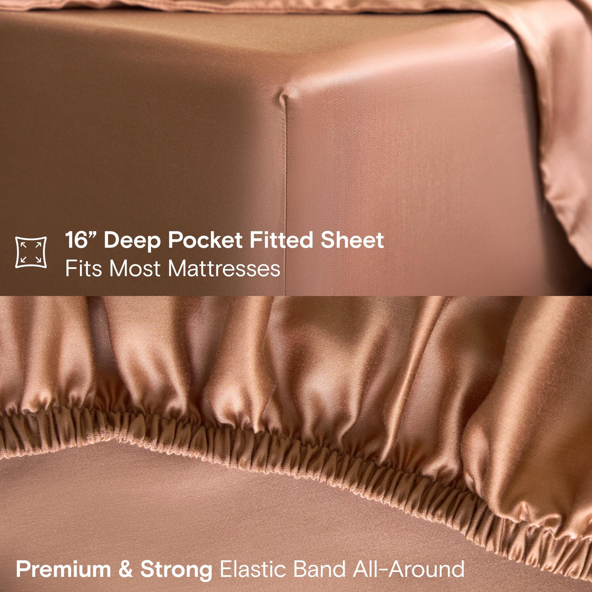 DOZ bed scene in clay highlights hotel-like softness and simple care.