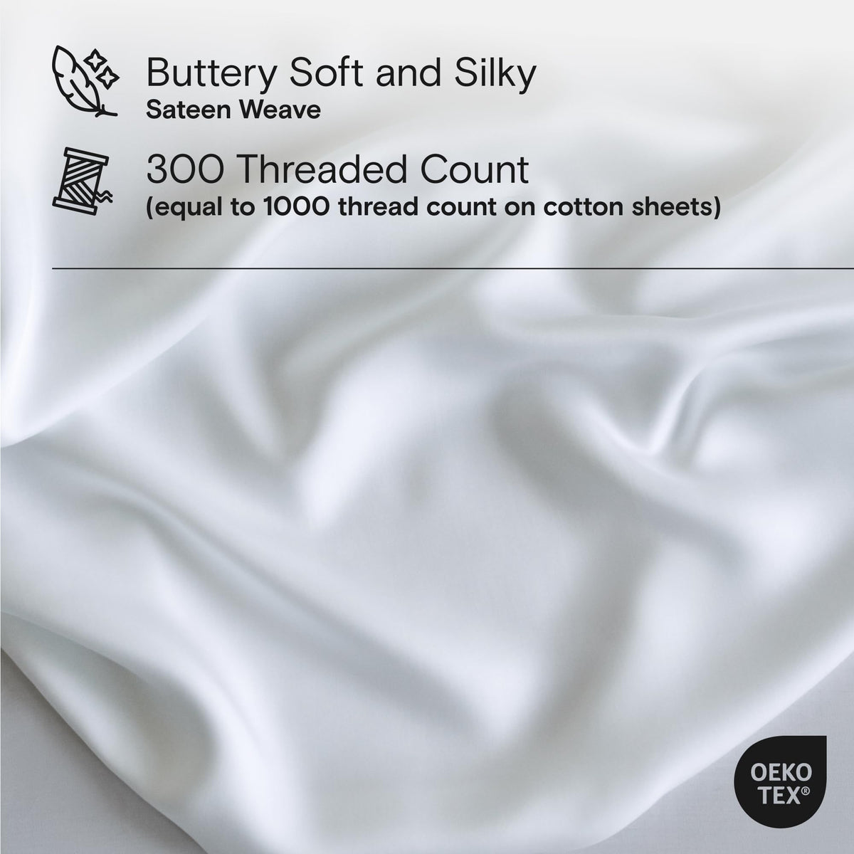DOZ by SIJO Snow duvet cover zipper and eight-loop design keeps the duvet secure