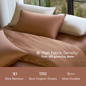 DOZ cooling fabric offers breathable, moisture-wicking comfort for hot nights.